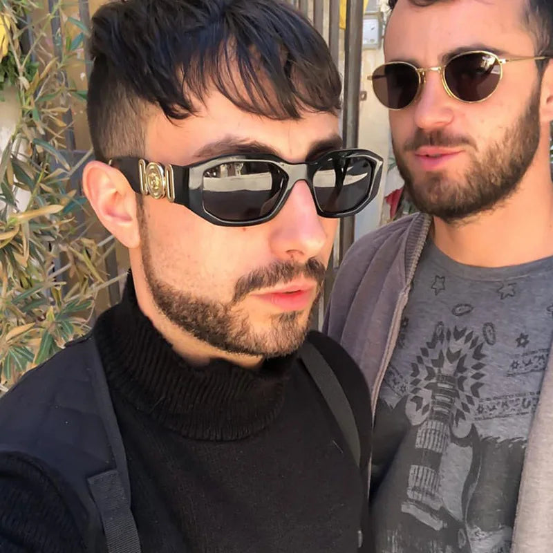 Vintage Square Sunglasses Women Men Luxury Brand Designer Sun Glasses Travel Shades Retro Eyewear UV400 Zonnebril Voor Mannen