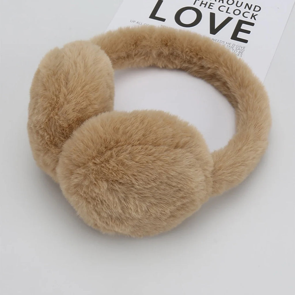 Soft Plush Earmuff for Winter Fashion Women's Outdoor Cold Protection Portable Travel Warm and Thickened Ear Muff Ear Protector