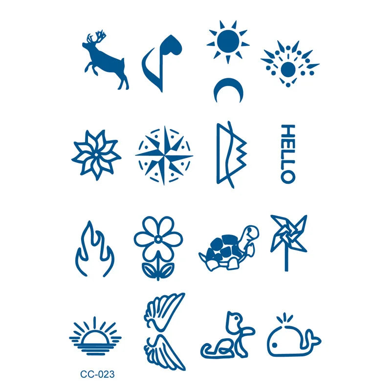 Finger Cochlear Herbal Fruit Juice Tattoo Sticker Waterproof Men Women Lasting Small Love Planet Semi Permanent Temporary Tattoo