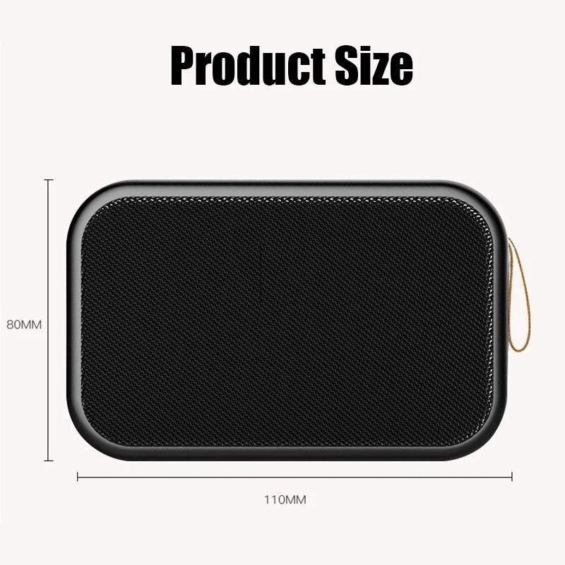 Mini Wireless Bluetooth Speaker Box Outdoor Speakers Subwoofer Music Center Boom Box 3D Stereo Radio Support SD TF Card FM Radio