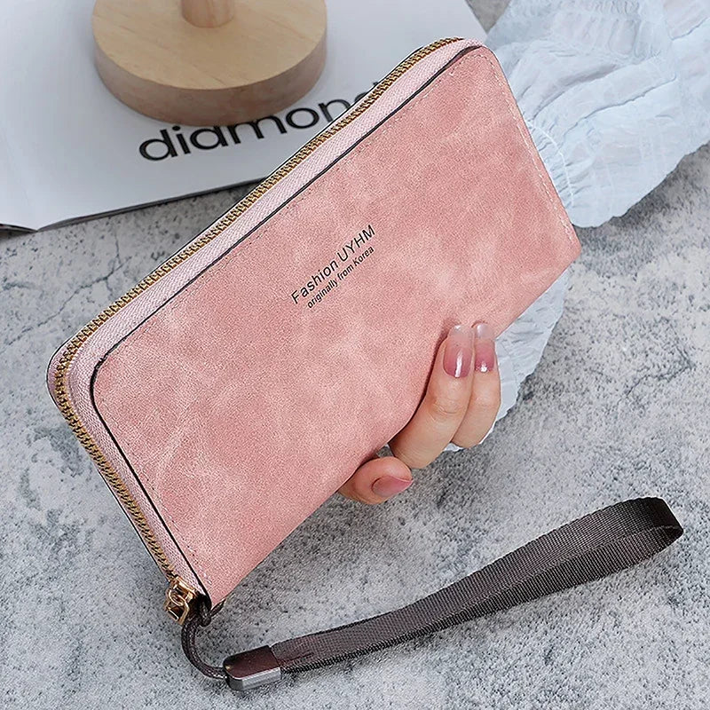 2024 Fashion Ladies Holding Long Wallets for Women Handbag Multi-function Card Mobile Phone Bag for Women Change Lady Purse