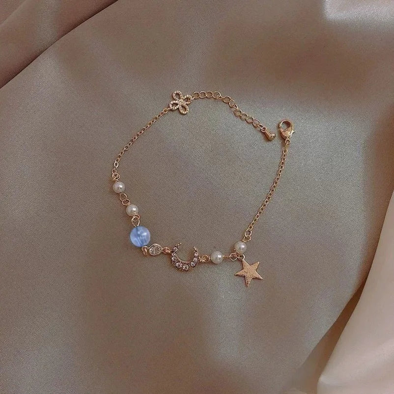 Chinese Style Tassel Beaded Bracelet for Women Retro Butterfly Pendant Charm Bracelets Temperament Bangles Fashion Jewelry Gift