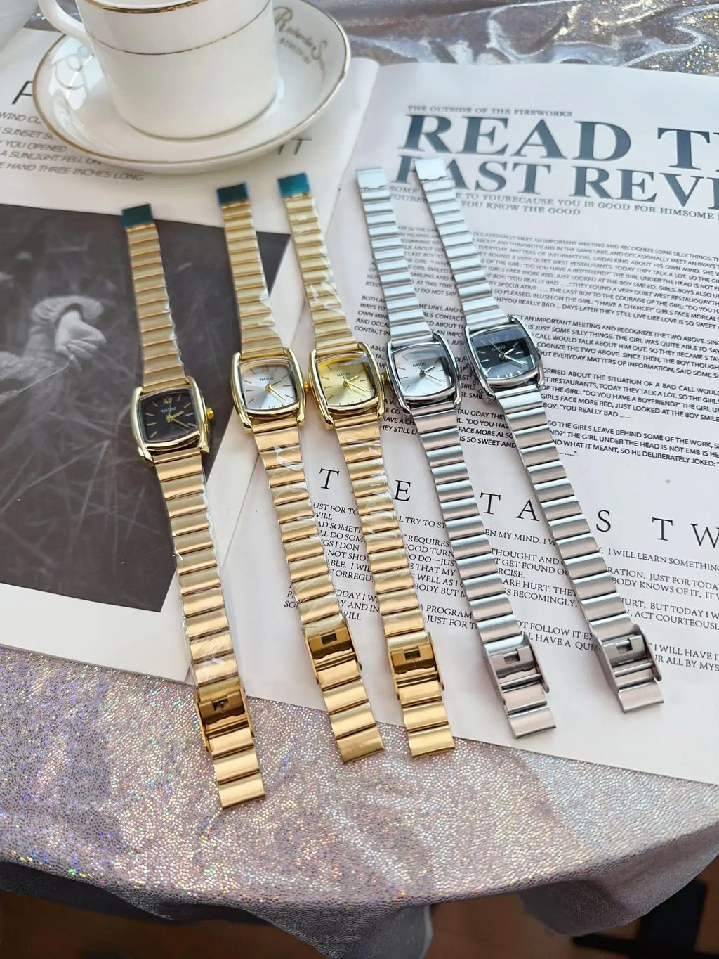 Barrel Shaped Watch Stainless Steel Strap Quartz Watch for Women Casual and Fashion Luxury Ladies Gift Wristwatch Dropshipping