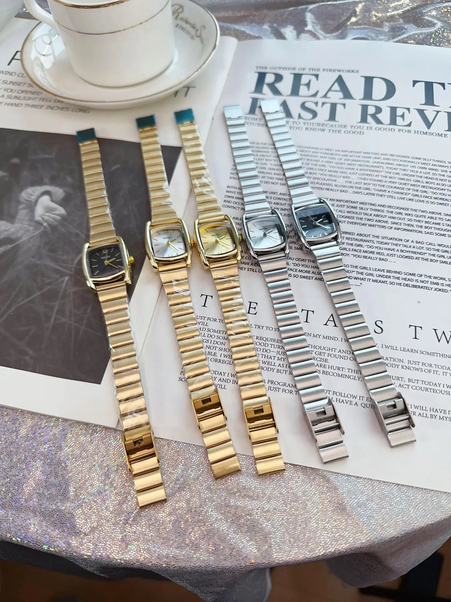 Barrel Shaped Watch Stainless Steel Strap Quartz Watch for Women Casual and Fashion Luxury Ladies Gift Wristwatch Dropshipping