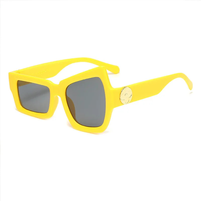 Funny Glasses With Raised Eyebrows on One Side Fashion Hip Hop Sunglasses Irregular Personality UV400 Sun glasses for Men Women