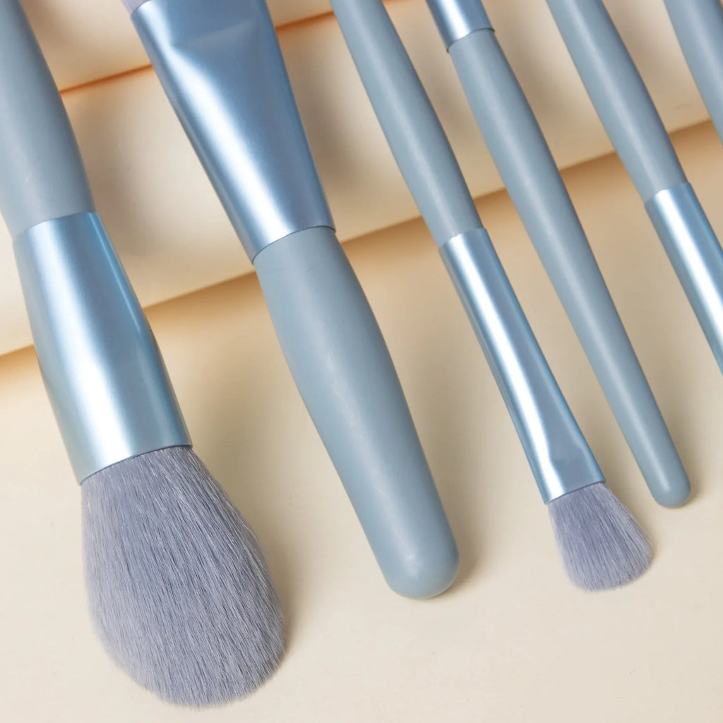 New 8Pcs Makeup Brush Set Makeup Concealer Brush Blush Loose Powder Brush Eye Shadow Highlighter Foundation Brush Beauty Tools