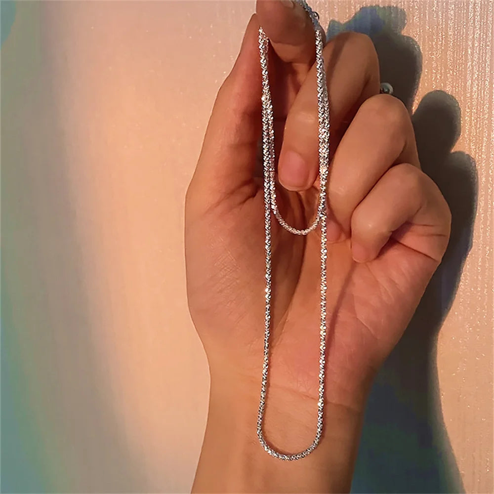 Wu's 2022 New Pop Galaxy Shiny Clavicle Chain Necklace Necklace Ladies High Jewelry Wedding Party Gift