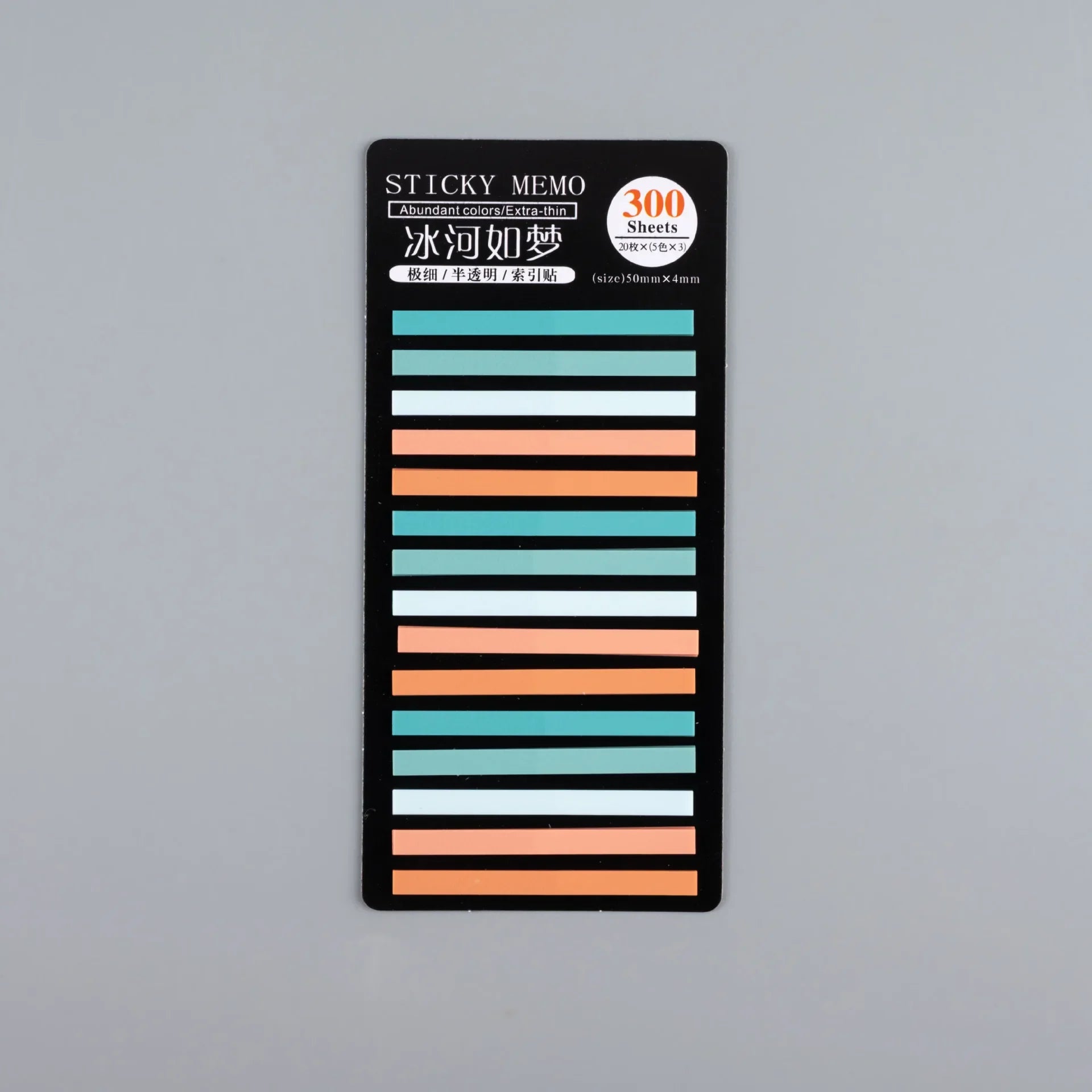 300 Sheets Colorful Practical Index Sticky Notes Thin Tags Memo Bookmark Stickers Label Office Students Book Reading Marking