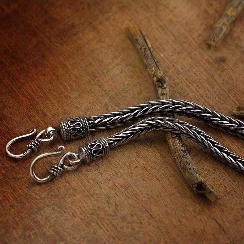 Fashion Braided Stainless Steel Bracelet Men\'s  Armband Nordic Bracelet Biker Riding Rock Party Jewelry
