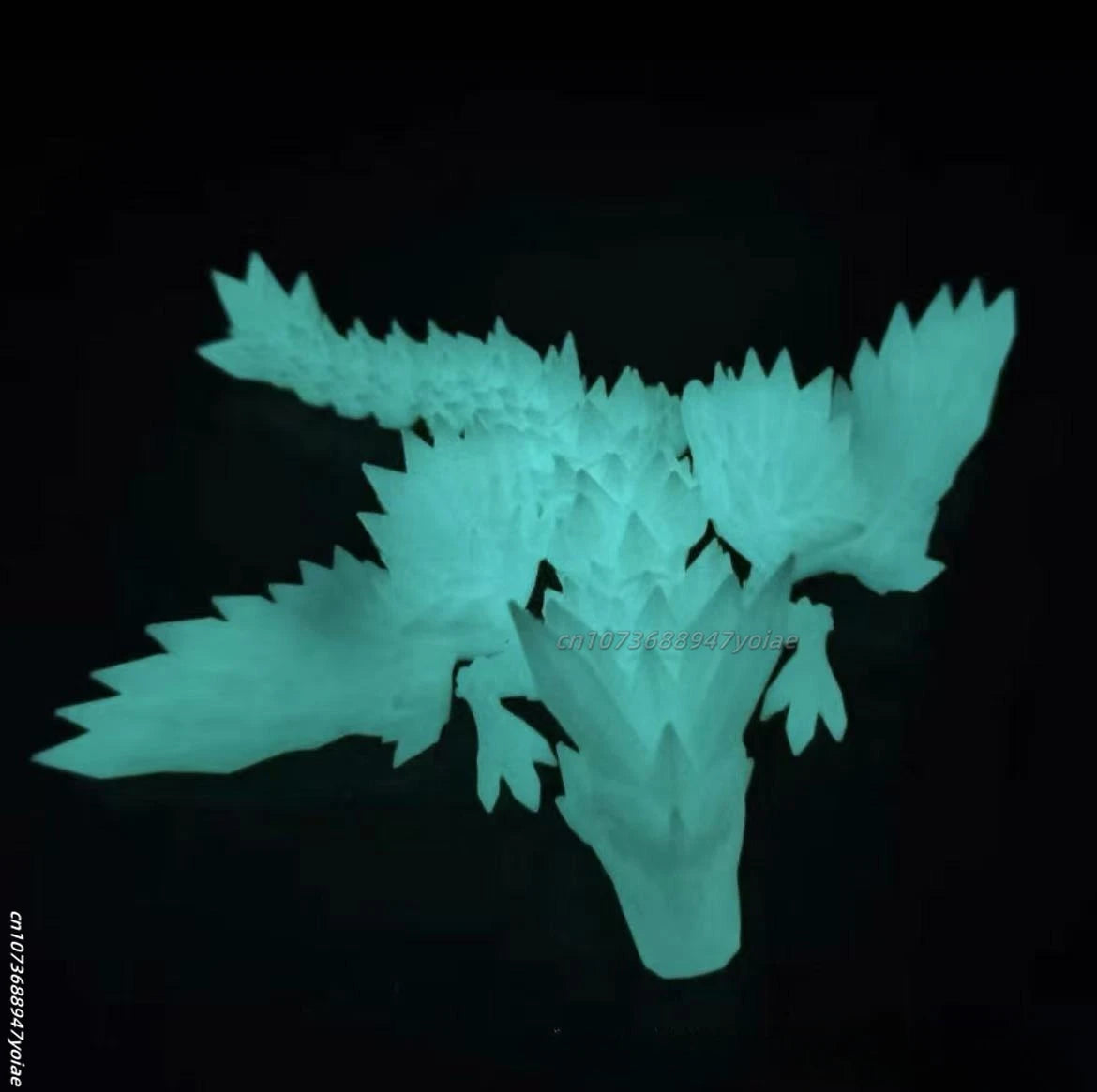 3D Printed Gem Dragon Western Style Colorful Full Body Movable Dragon Toy Crafts Desktop Dragons Figurines Ornament Table Decor