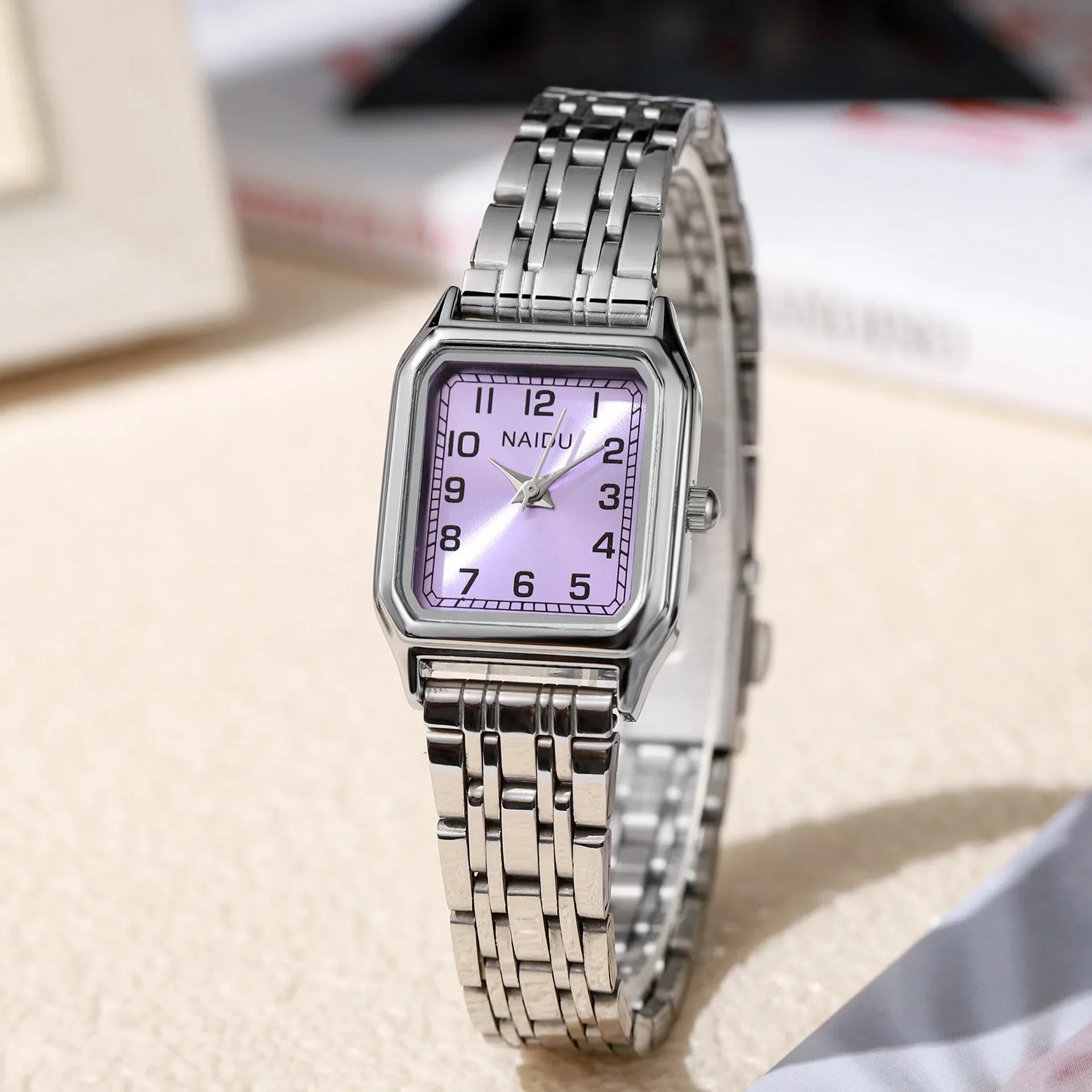 Famous Brand Watch for Women Fashion Roman Numeral Dial Quartz Watch Stainless Steel Strap Luxury Gift Wristwatch Dropshipping