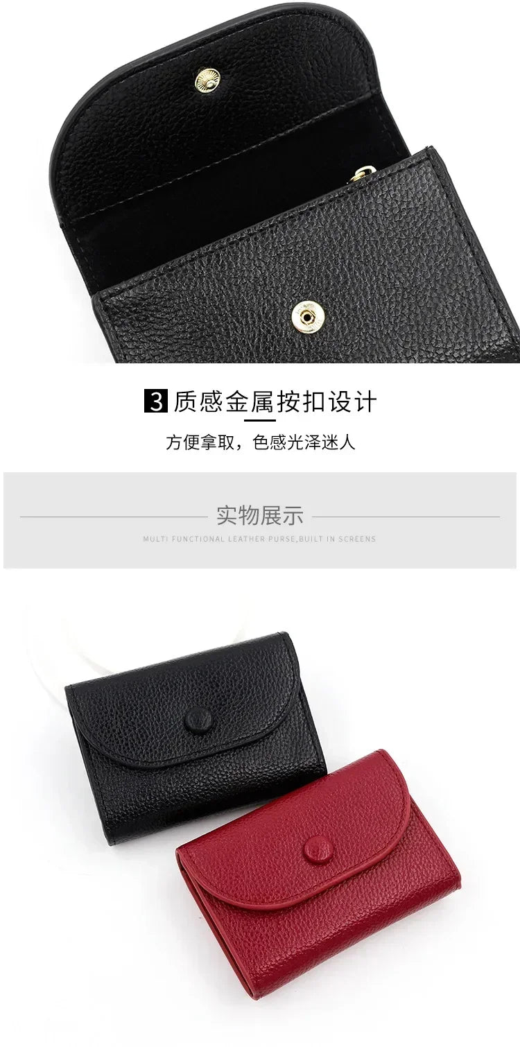 1PC Practical Women's Small Card Wallet Simple and Fashionable Small Card Bag School Girls' Coin Wallet Key Storage Bag