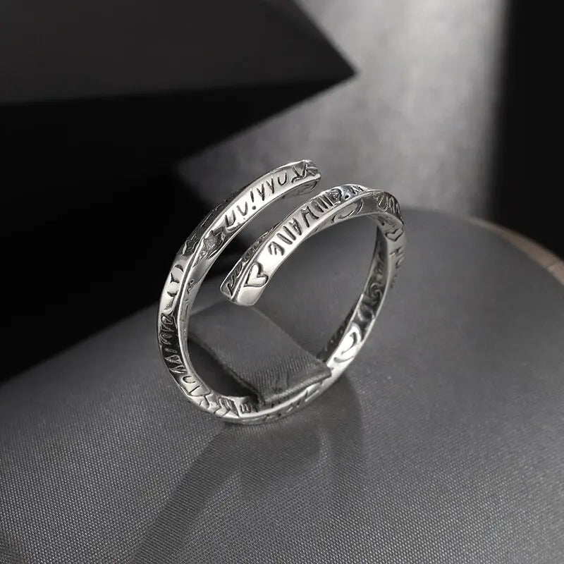 Punk Excalibur Open Ring Vintage Medieval Templar Shield Ring Men's Domineering Cool Trend Jewelry Gift