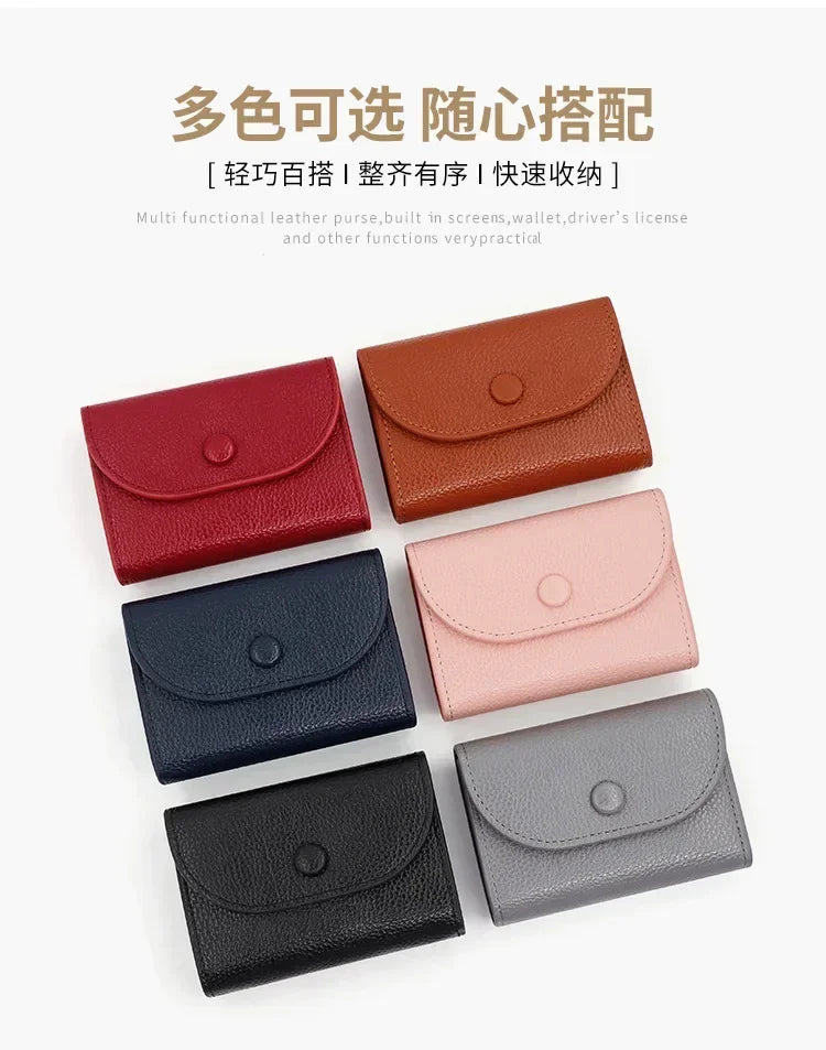 1PC Practical Women's Small Card Wallet Simple and Fashionable Small Card Bag School Girls' Coin Wallet Key Storage Bag