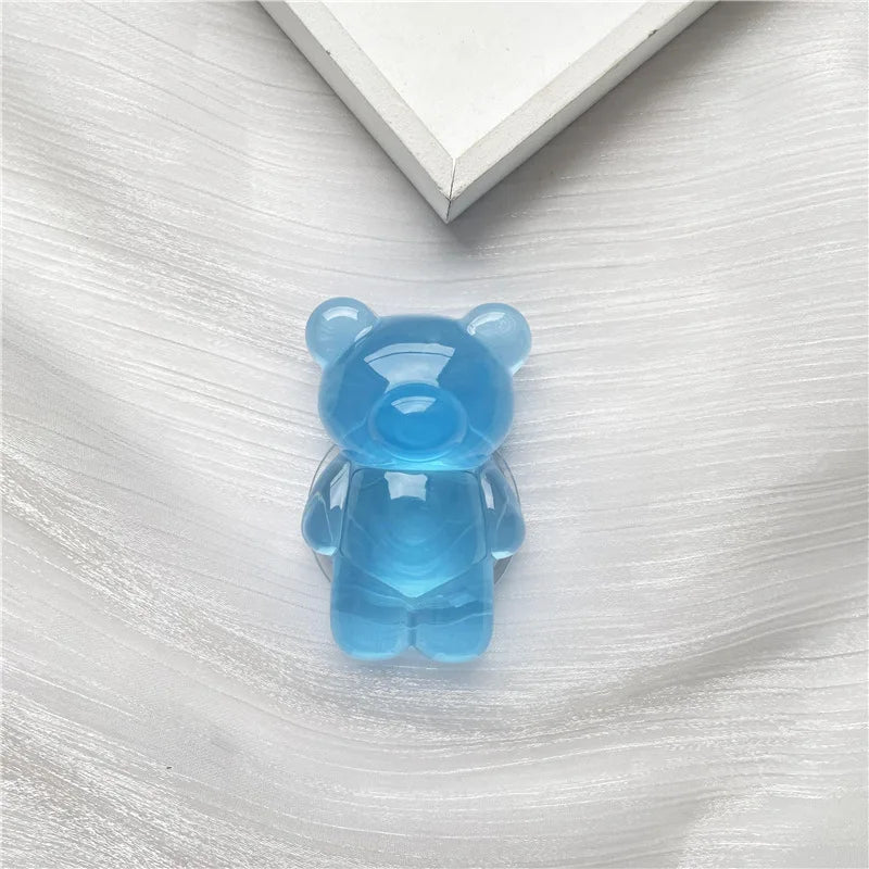 Korea Glitter Bear Cell Phone Holder Grip Tok Bracket for iPhone Samsung Xiaomi Foldable Car Folding Mobile Socket Stand