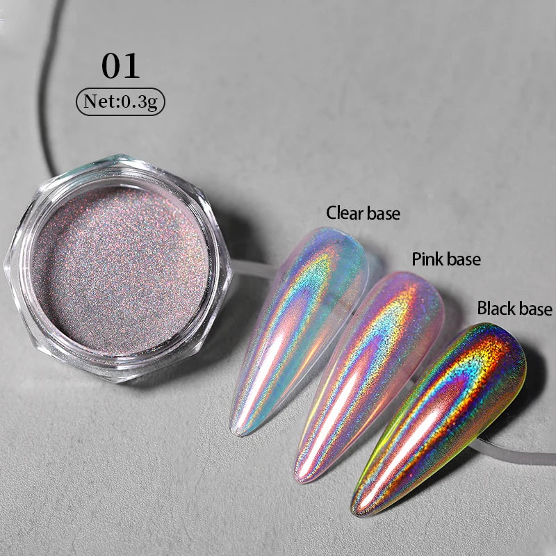1 Box Red Cat Magnetic Powder Water Light Pink Cat Magnetic Effect Nail Chrome Pigment Dust Manicure New Year Nail Art Supplies