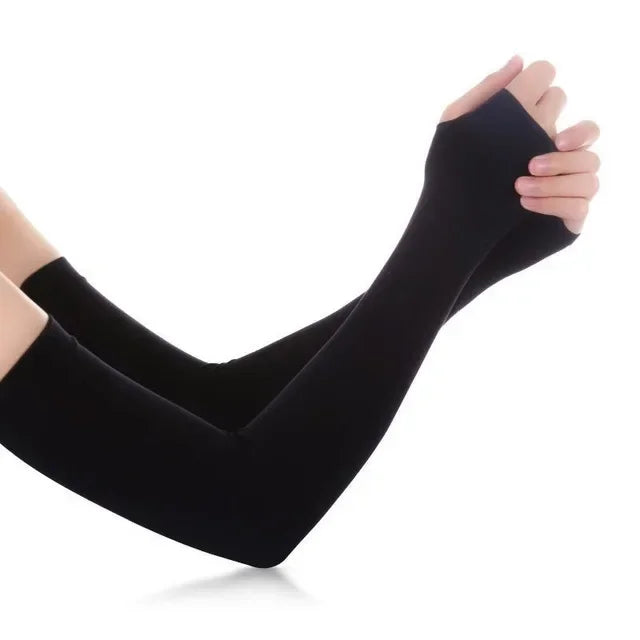 Fashion Arm Sleeves Summer Sun UV Protection Ice Cool Cycling Running Fishing Climbing Driving Arm Cover Warmers for Men Women