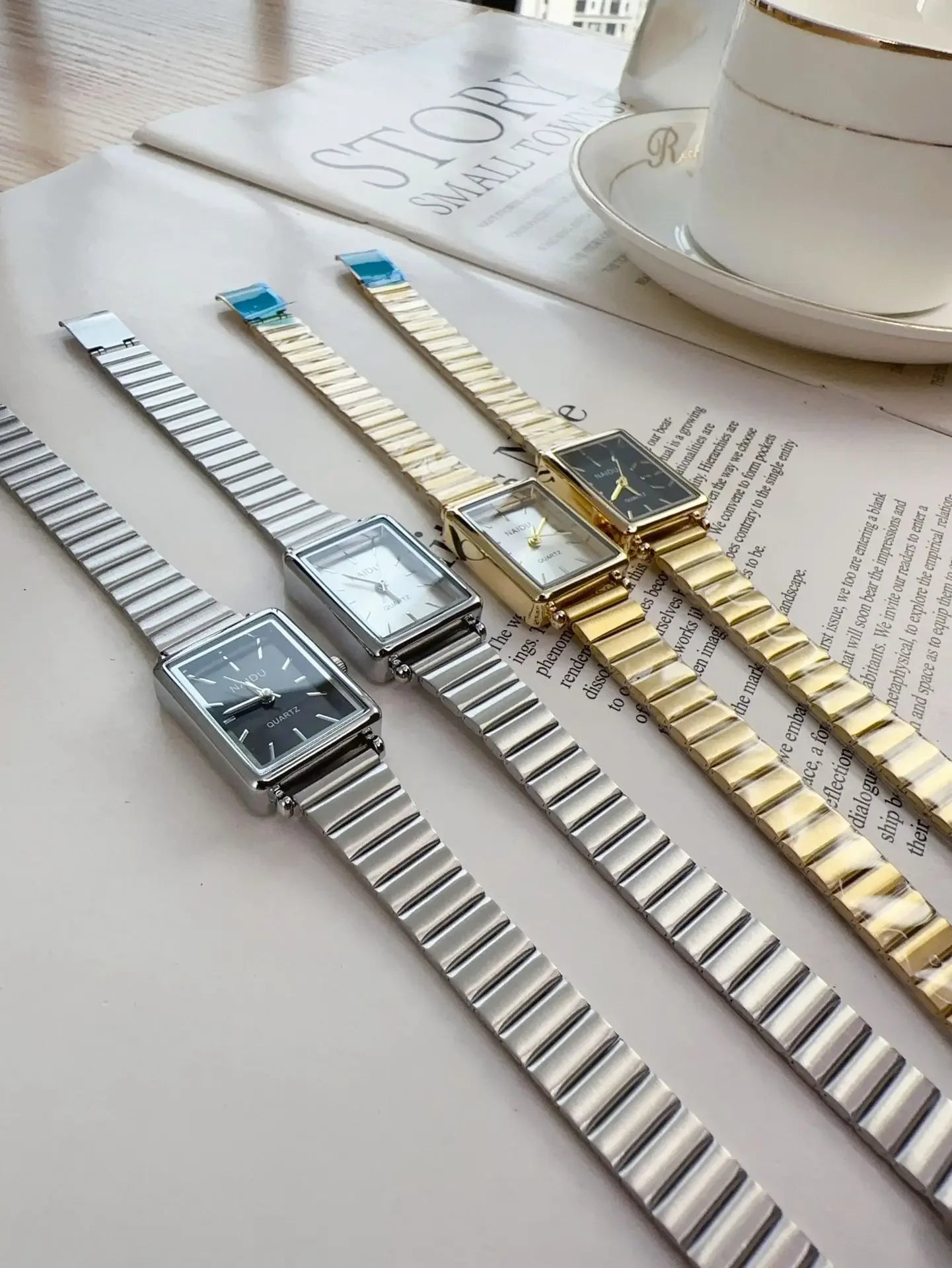2025 New Women Watch Stainless Steel Belt Quartz Watch Luxury Ladies Quartz Wristwatch Dropshipping Relojes Para Mujer