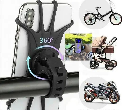 Silicone Bicycle Phone Holder Cellphone Bike MTB Mobile Stand Motorcycle Telephone Support Bracket Accessories for iPhone Xiaomi