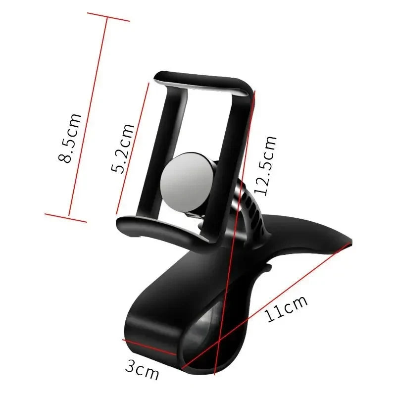 360° Rotatable Car Phone Holder Universal Smartphone Stands Car Rack Dashboard Support for Auto Grip Mobile Phone Fixed Bracket