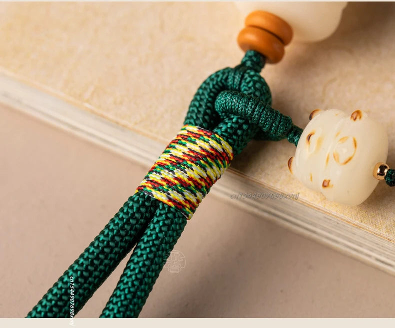 Cute Bodhi Lucky Cat Mobile Phone Wrist Hanging Chain Pendant Pendant Exquisite Anti-loss Drop-resistant Mobile Case Lanyard