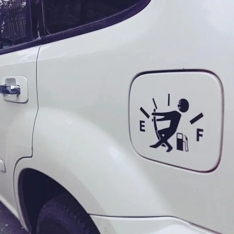 Funny Creative Reflective Car Fuel Tank Cover Stickers Reflective Auto Stickers Car Decoration Accessories