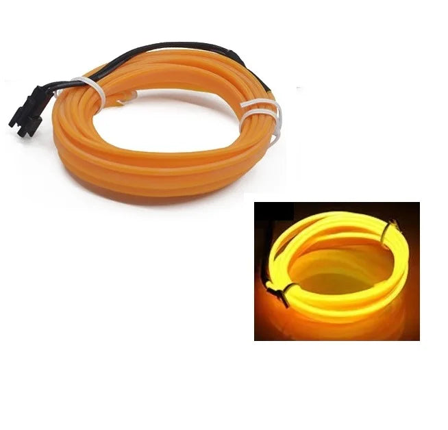 10M/1M/3M/5M Car Interior Led Decorative Lamp Wiring Neon Strip For Auto DIY Flexible Ambient Light USB Party Atmosphere Diode