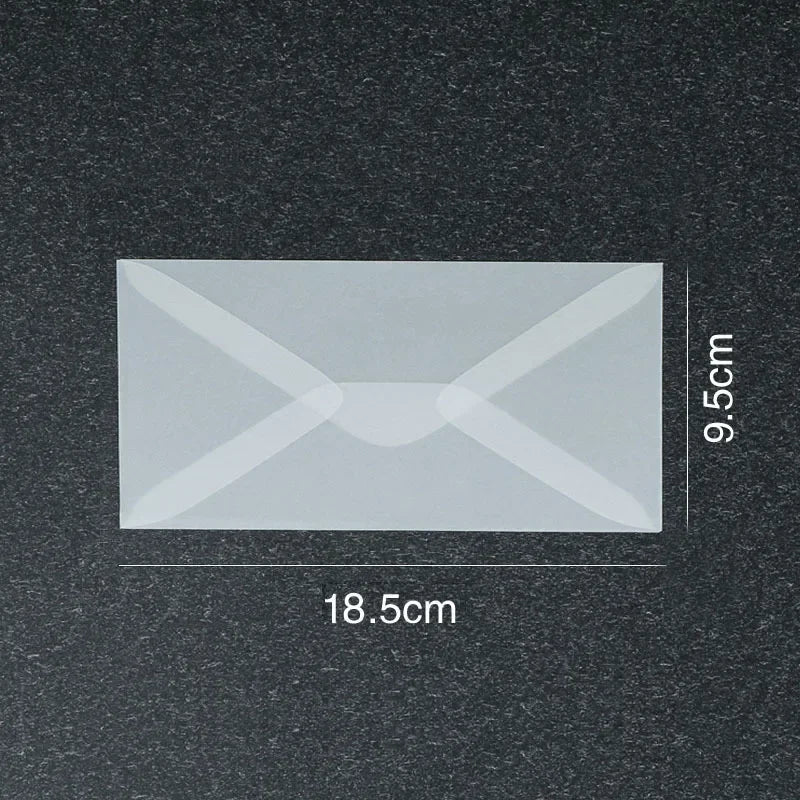 10pcs/lot Blank Translucent Envelope for Invitations Postcards European Giftbox Message Card Envelopes Wedding Business Letters