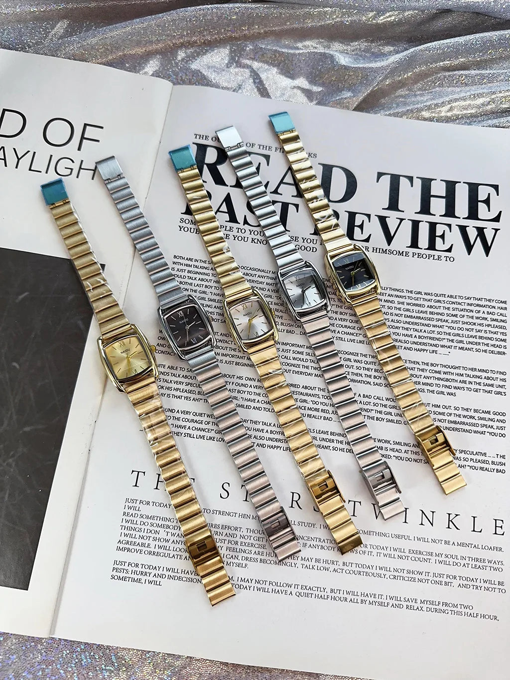Barrel Shaped Watch Stainless Steel Strap Quartz Watch for Women Casual and Fashion Luxury Ladies Gift Wristwatch Dropshipping