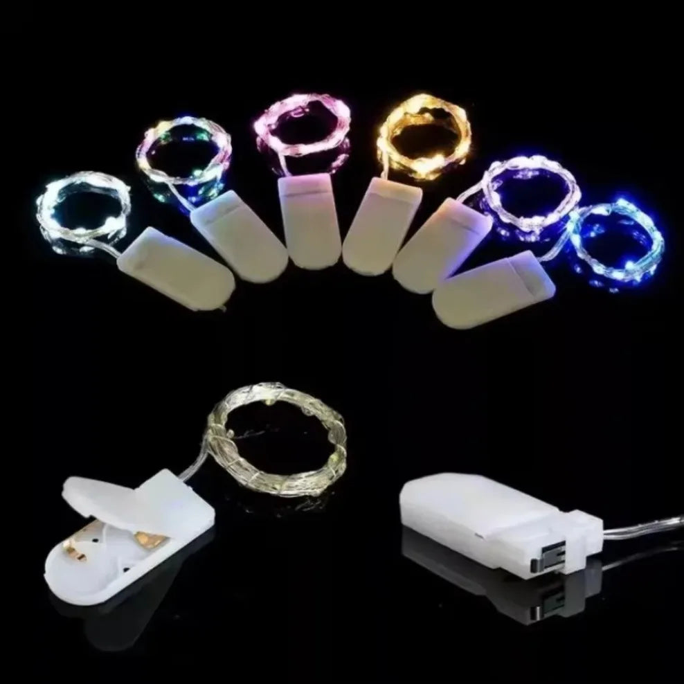 5M Waterproof LED String Lights Copper Wire Fairy Lights Battery Operated DIY Wedding Party Christmas Decoration Lights String