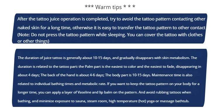 Finger Cochlear Herbal Fruit Juice Tattoo Sticker Waterproof Men Women Lasting Small Love Planet Semi Permanent Temporary Tattoo