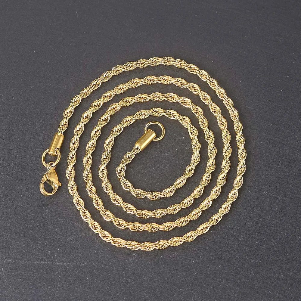 Luxury Inlaid CZ Cross Hiphop Pendant Rope Chain Necklaces for Men Women Punk Personality Rapper Accessory Fashion Neck Jewelry