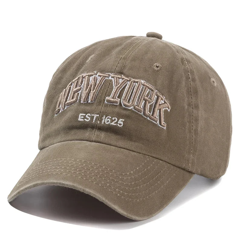 New York Washed Cotton Cap For Men Women Gorras Snapback Caps Baseball Caps Sun protection Casquette Dad Hat Outdoors Cap