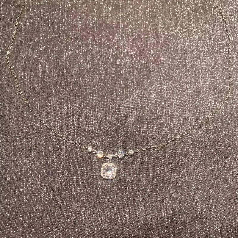 Zircon Pendants Necklaces For Girl Luxury Fine Jewelry Gift Female Wedding Gift Wholesale