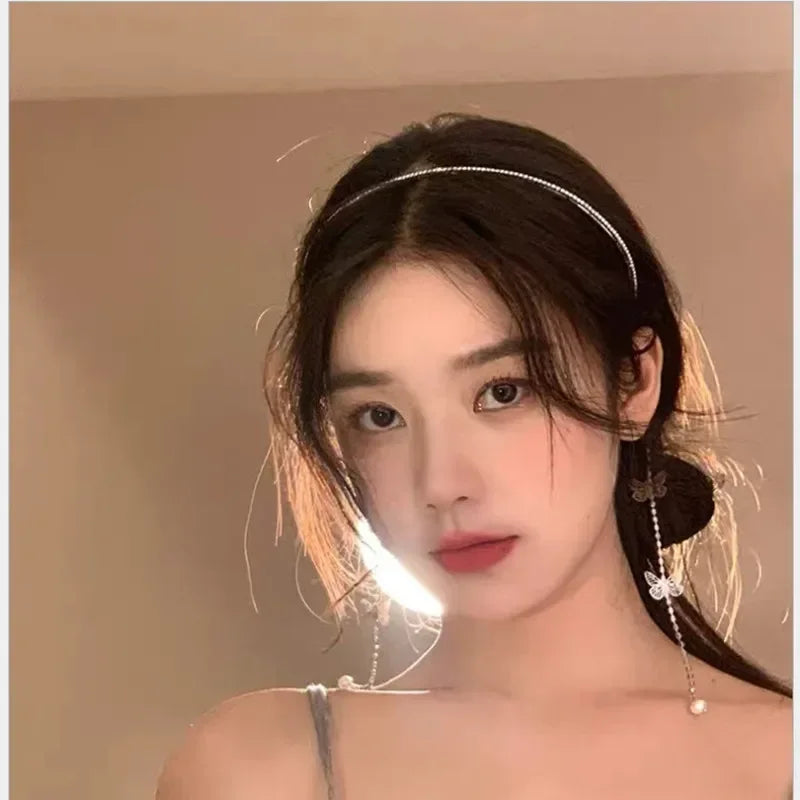 Shiny Rhinestone English Letters Happy Birthday Headband for Women Zinc Alloy Material  Party Jewelry Popular Hair Accessory