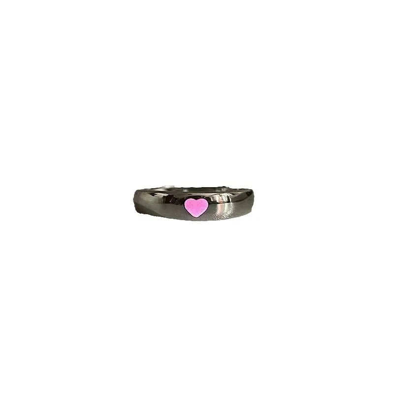 1/2PC Luminous Ring For Couple Creative In The Dark Player 1 Player 2 Matching Gaming Ring For Women Men Valentine's Day Gift