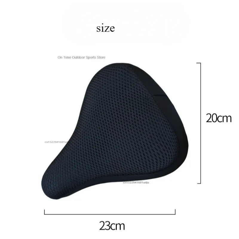 New 3D Soft Bicycle Saddle Bike Seat Cover Cycling Silicone Seat Cushion Cycling Breathable Saddle Comfortable Bicycle Bike
