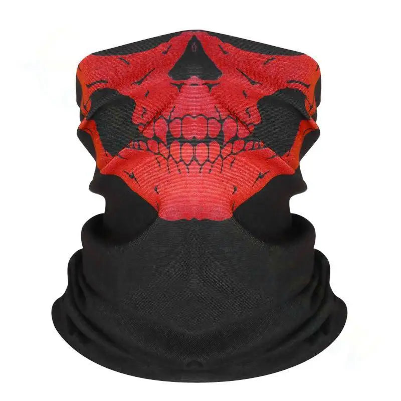 Bicycle Ski Skull Half Face Mask Ghost Scarf Festival Skull Masks Skeleton Magic Multi Use Neck Warmer Cod Funny Mask