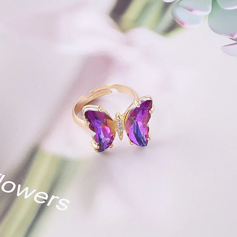 Korean Fashion Y2k Gradient Big Butterfly Earrings For Women 2023 Trending 7 Colors Butterfly Ear Studs Accessories Jewelry Gift