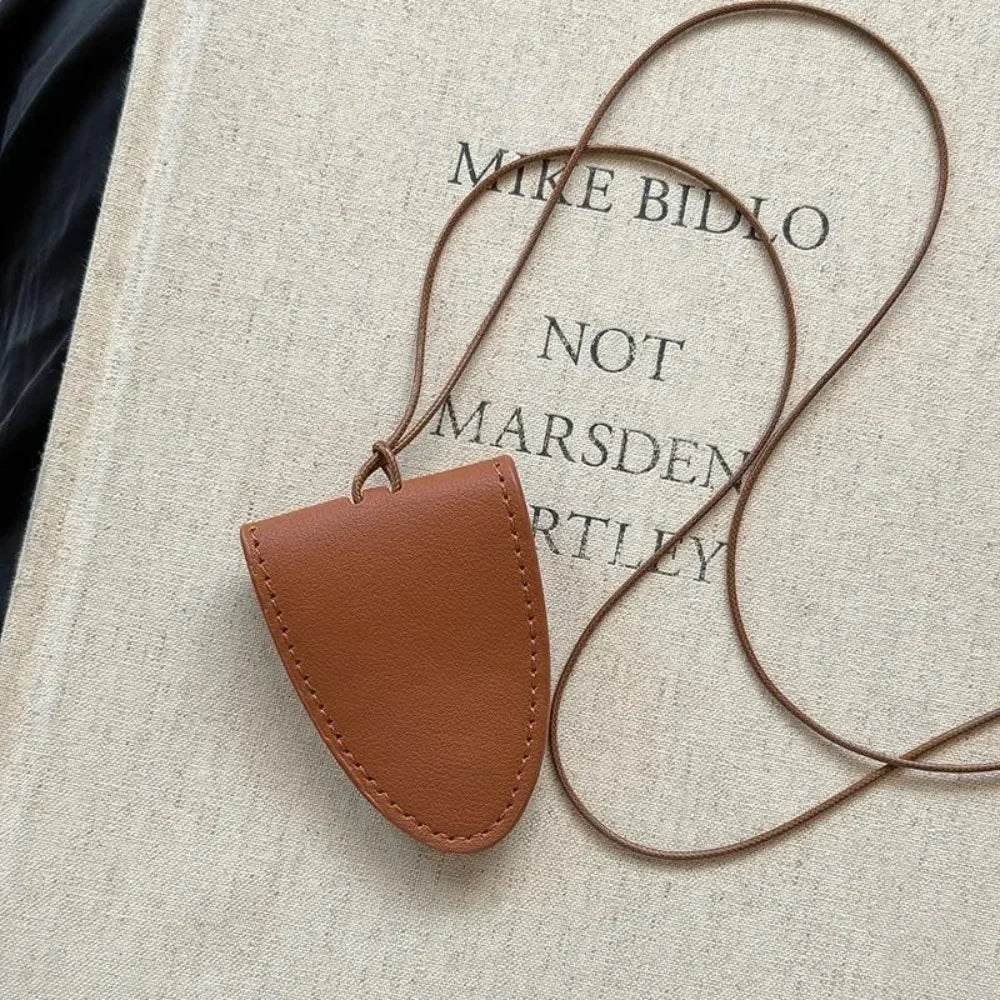 Neck Magnetic Multi Functional Leather Sunglasses Clip Necklace Women Outdoor Travel Portable Glasses Storage Box Hanging Rope
