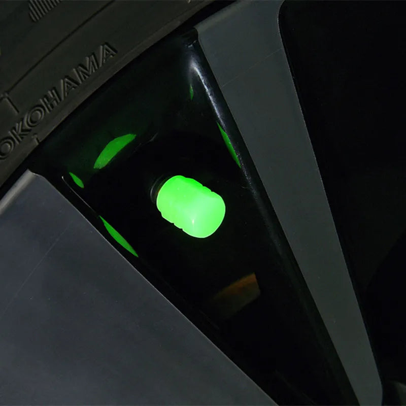 Luminous Tire Valve Cap Car Wheel Hub Glowing Dust-proof  Rim Stem Covers Applicable for Xiaomi M365/1S/Pro Scooter Accessories
