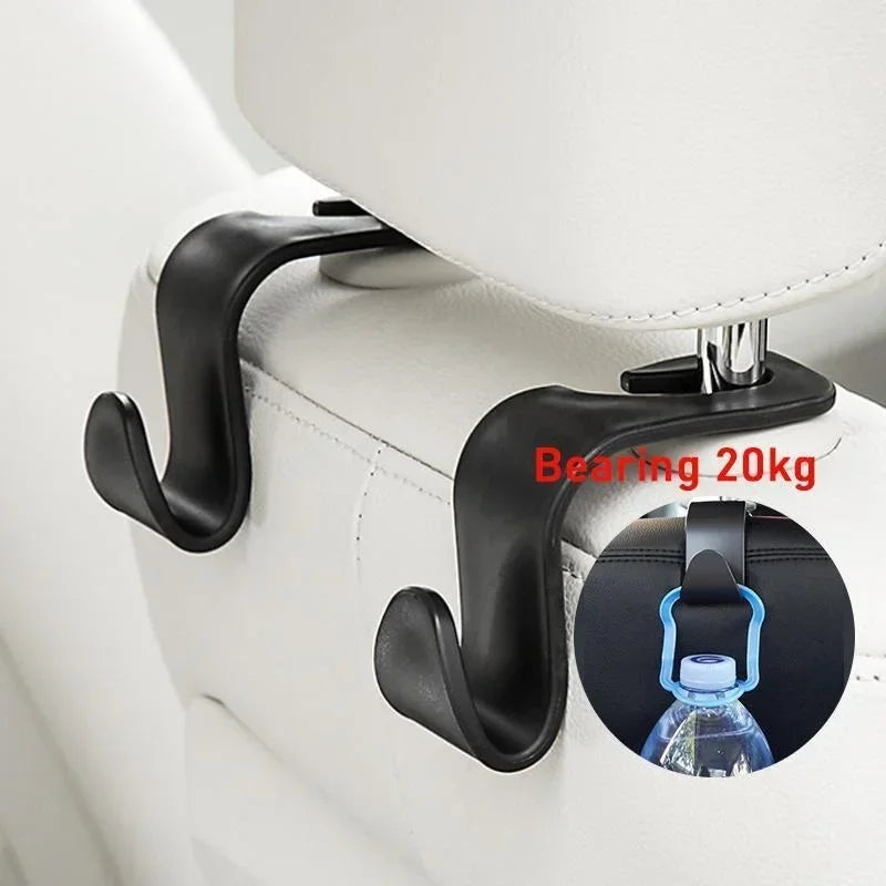 2pcs Headrest Mount Storage Car Seat Back Hooks Hangers Universal Hooks