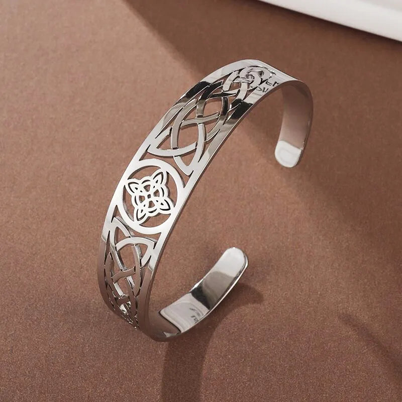 Creative Design Cutlery Knife Fork Men Bangles Women Stainless Steel Friendship Arm Cuff Open Bracelet Fun Trend Jewelry