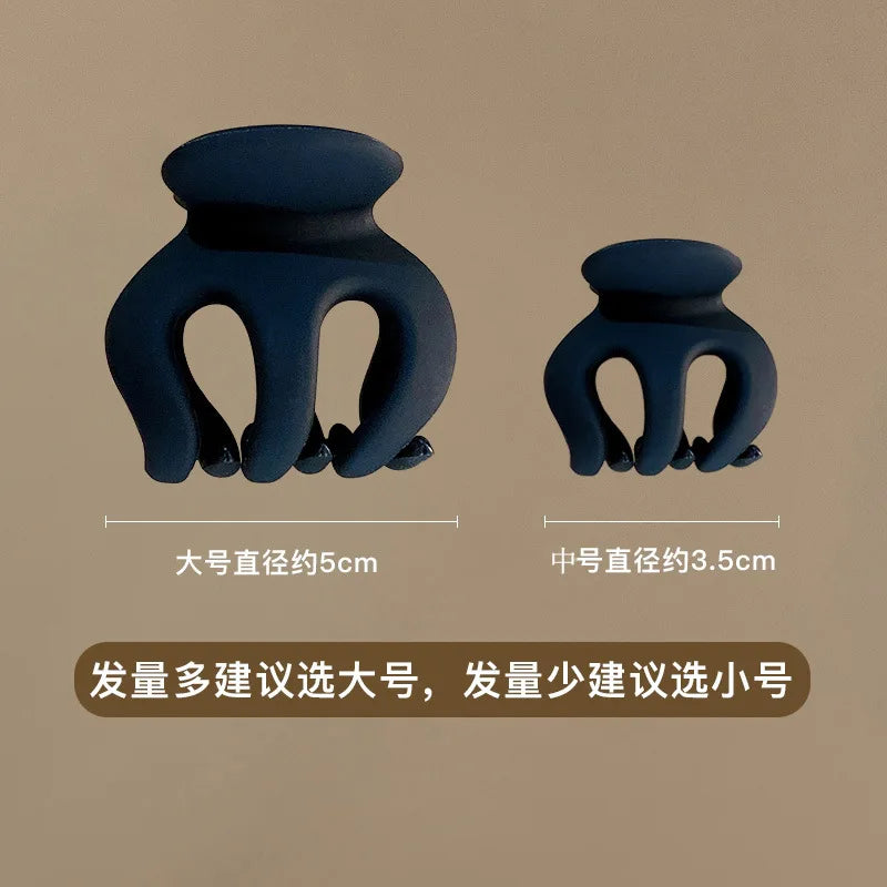 머리핀 Fashion Hight Ponytail Hair Claw Clip Acrylic Small Hair Claws Women Girls Shark Clips Headwear Barrette Hair Accessories