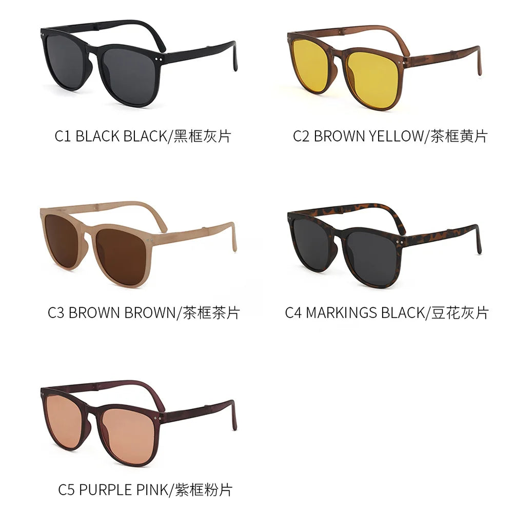 UV400 Cycling Sunglasses Portable Foldable Round Frame Shade Windshield Avoid Flying Insects Bicycle Accessories Темные Очки
