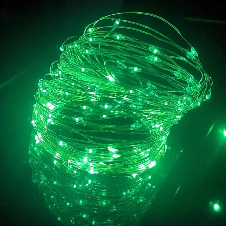 5M Waterproof LED String Lights Copper Wire Fairy Lights Battery Operated DIY Wedding Party Christmas Decoration Lights String