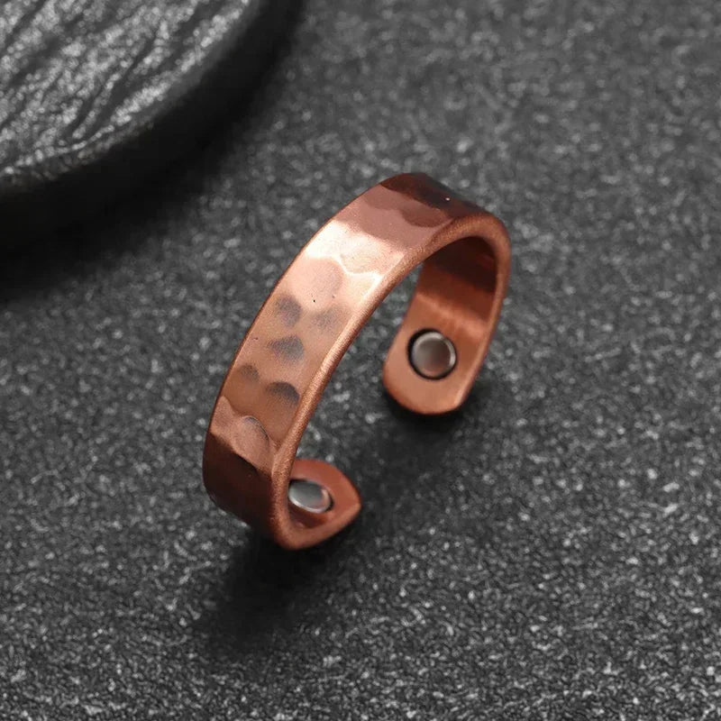 Gold Color Cute Cat Head Chain with Glasses Ring Green Zircon Animal Dog Adjustable Ring Men and Women Hip Hop Trendy Jewelry
