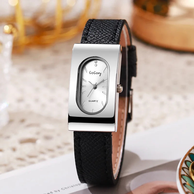 New Brand Women Watch Fashion Rectangular Dial Quartz Watch Simple Leather Strap Luxury Ladies Gift Wristwatches Dropshipping