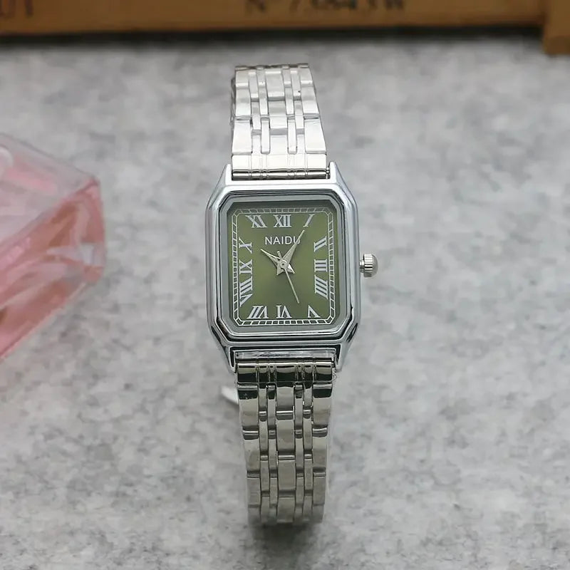 Famous Brand Watch for Women Fashion Roman Numeral Dial Quartz Watch Stainless Steel Strap Luxury Gift Wristwatch Dropshipping