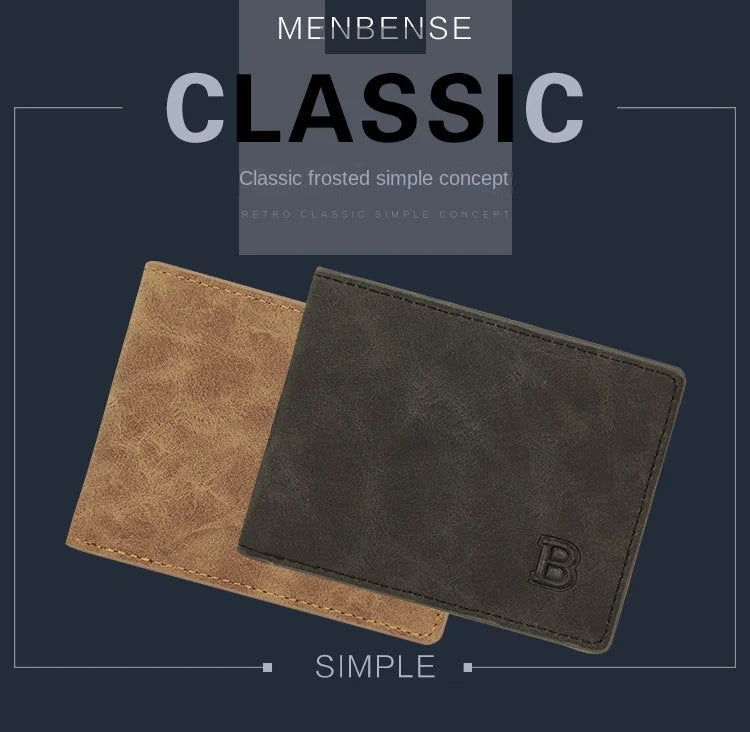 Business Men Wallets Small Money Purses Wallets New Design Dollar Price Top Men Thin Wallet with Coin Bag Zipper Coin Bag Wallet